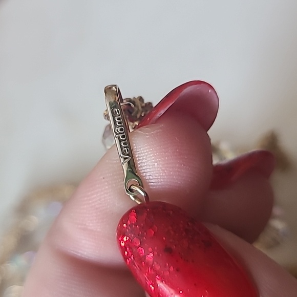 Vintage Vendome Aurora Borealis Brutalist Necklace - Picture 5 of 8